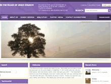 Tablet Screenshot of inthenameofjesuschurch.org